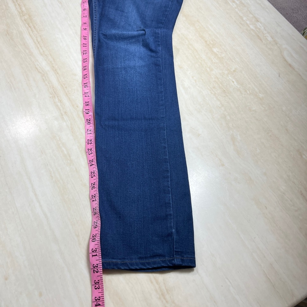 Paige Jeans Womens 32 Blue Straight Leg Denim Medium Wash Made in USA - Picture 14 of 15
